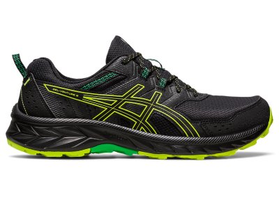 Men's Asics Gel-ventuRE 9 Trail Running Shoes Black/Lime Zest Canada | CA0731-056