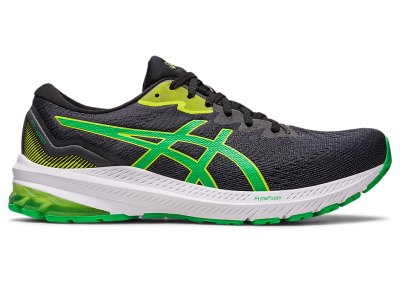 Men's Asics Gt-1000 11 Running Shoes Black/Cilantro Canada | CA6067-976