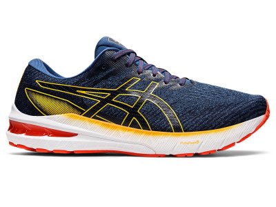 Men's Asics Gt-2000 10 Running Shoes Midnight Blue/Citrus Canada | CA3701-166