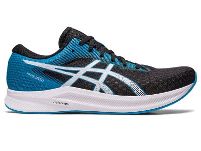 Men's Asics Hyper Speed 2 Running Shoes Black/Island Blue Canada | CA2924-173