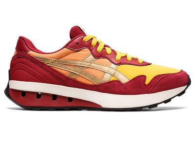 Men's Asics JOGger X81 Sneakers Honey/Burgundy Canada | CA5383-191