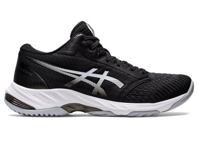 Men's Asics Netburner Ballistic FF MT 3 Volleyball Shoes Black/White Canada | CA8420-211