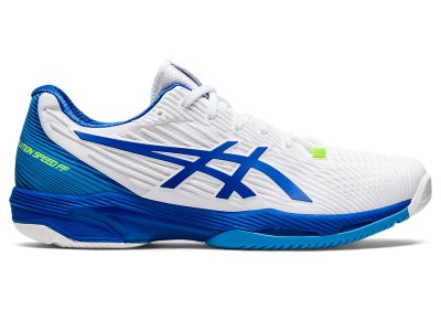 Men's Asics Solution Speed FF 2 Tennis Shoes White/Tuna Blue Canada | CA0980-104