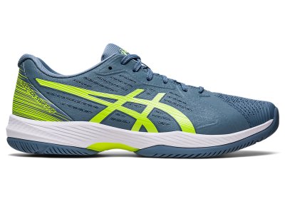 Men's Asics Solution Swift FF Tennis Shoes Steel Blue/Hazard Green Canada | CA1943-303