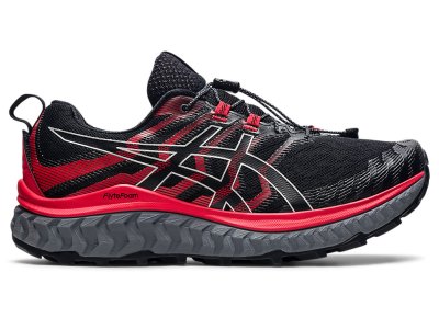 Men's Asics Trabuco Max Trail Running Shoes Black/Electric Red Canada | CA5968-336