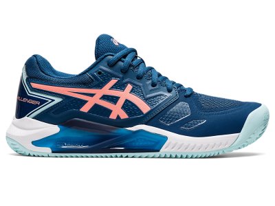 Women's Asics Gel-challenger 13 Clay Tennis Shoes Light Indigo/Guava Canada | CA3803-918