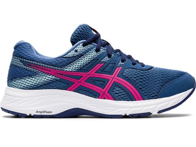 Women's Asics Gel-contend 6 Running Shoes Grand Shark/Pink Glo Canada | CA4992-255