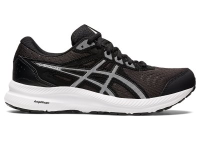 Women's Asics Gel-contend 8 Running Shoes Black/White Canada | CA0524-969