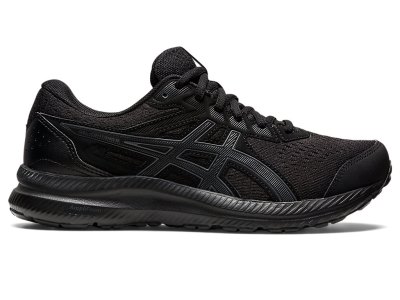 Women's Asics Gel-contend 8 Running Shoes Black/Carrier Grey Canada | CA3399-063