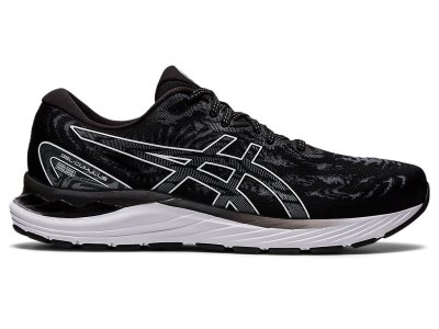 Women's Asics Gel-cumulus 23 (D) Running Shoes Black/White Canada | CA0979-376