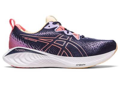 Women's Asics Gel-cumulus 25 Running Shoes Midnight/Papaya Canada | CA2015-567