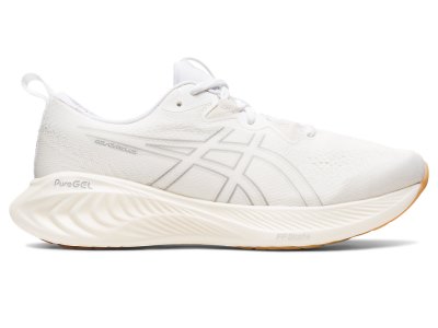 Women's Asics Gel-cumulus 25 Running Shoes White/White Canada | CA2290-762