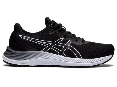 Women's Asics Gel-eXCite 8 Running Shoes Black/White Canada | CA2084-316