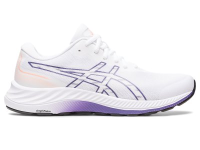 Women's Asics Gel-eXCite 9 Running Shoes White/Dusty Purple Canada | CA3595-874