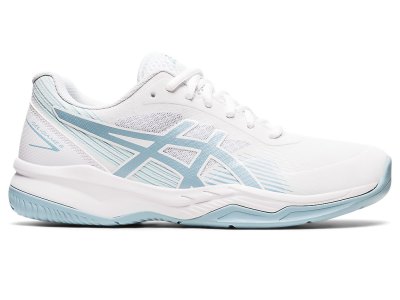 Women's Asics Gel-game 8 Tennis Shoes White/Smoke Blue Canada | CA2114-417