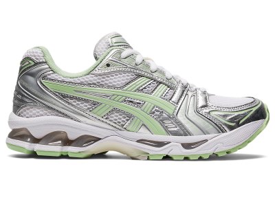 Women's Asics Gel-kayano 14 Sneakers White/Jade Canada | CA1415-207