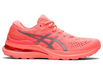 Women's Asics Gel-kayano 28 Lite-show Running Shoes Lite Show/Sun Coral Canada | CA9117-048