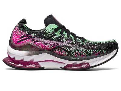 Women's Asics Gel-kinsei Blast Running Shoes Black/Pink Rave Canada | CA7673-568