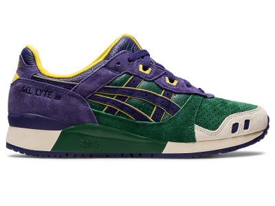 Women's Asics Gel-lyte III OG Sneakers Hunter Green/Purple Matte Canada | CA6173-606