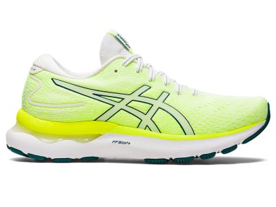 Women's Asics Gel-nimbus 24 Running Shoes White/Velvet Pine Canada | CA2281-364