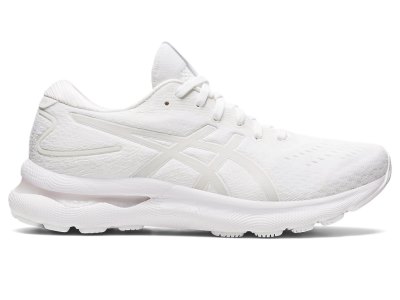 Women's Asics Gel-nimbus 24 Running Shoes White/White Canada | CA2531-222