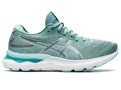 Women's Asics Gel-nimbus 24 Running Shoes Sage/Clear Blue Canada | CA2816-003