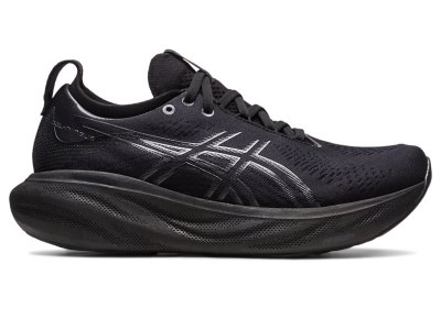 Women's Asics Gel-nimbus 25 Running Shoes Black/Graphite Grey Canada | CA1511-111