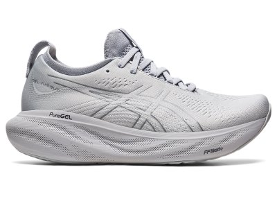 Women's Asics Gel-nimbus 25 Running Shoes Piedmont Grey/Sheet Rock Canada | CA4755-018