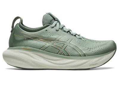 Women's Asics Gel-nimbus 25 Running Shoes Slate Grey/Champagne Canada | CA6041-878