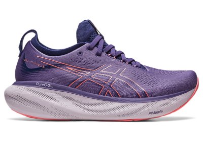 Women's Asics Gel-nimbus 25 Running Shoes Dusty Purple/Papaya Canada | CA9393-319