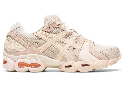 Women's Asics Gel-nimbus 9 Sneakers Oatmeal/White Peach Canada | CA0635-284