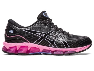 Women's Asics Gel-quantum 360 VII Sneakers Black/Bubblegum Canada | CA4993-357