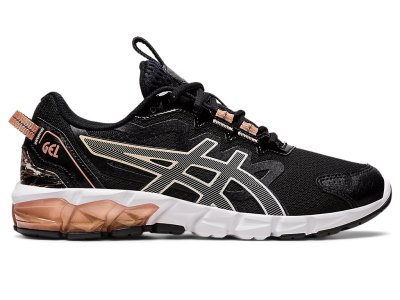 Women's Asics Gel-quantum 90 Sneakers Black/Rose Gold Canada | CA6632-887