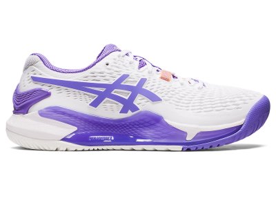 Women's Asics Gel-resolution 9 Tennis Shoes White/Amethyst Canada | CA5295-729