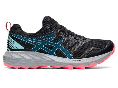 Women's Asics Gel-sonoma 6 Trail Running Shoes Black/Deep Sea Teal Canada | CA4232-823