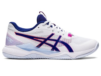 Women's Asics Gel-tactic Volleyball Shoes White/Dive Blue Canada | CA0884-562