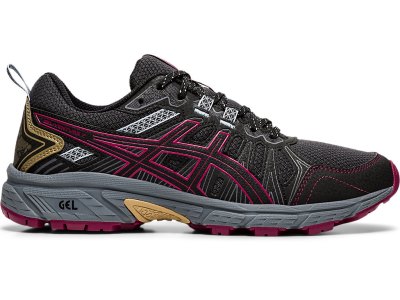 Women's Asics Gel-ventuRE 7 Running Shoes Graphite Grey/Dried Berry Canada | CA6629-143