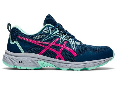 Women's Asics Gel-ventuRE 8 (D) Trail Running Shoes Mako Blue/Pink Glo Canada | CA0248-245