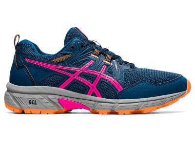 Women's Asics Gel-ventuRE 8 (D) Trail Running Shoes Mako Blue/Pink Glo Canada | CA5983-894