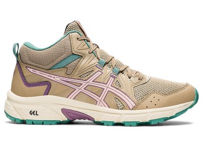 Women's Asics Gel-ventuRE 8 MT Trail Running Shoes Wood Crepe/Rosequartz Canada | CA2602-195