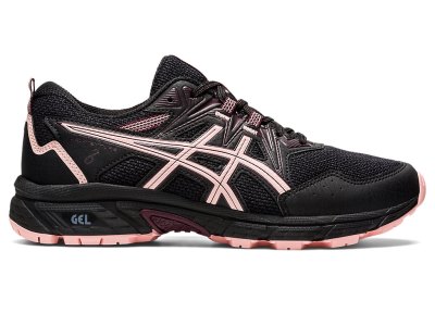 Women's Asics Gel-ventuRE 8 Trail Running Shoes Black/Frosted Rose Canada | CA0120-385