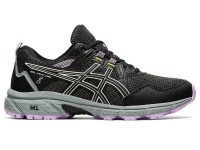 Women's Asics Gel-ventuRE 8 Trail Running Shoes Black/Ivory Canada | CA8952-577