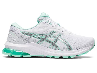 Women's Asics Gt-1000 10 Running Shoes White/Pure Silver Canada | CA0179-644