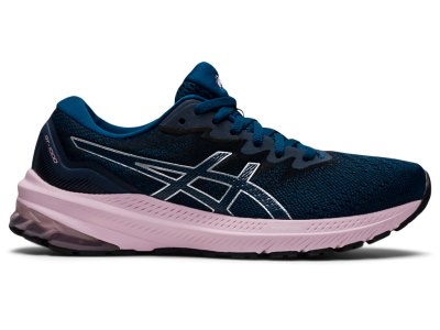 Women's Asics Gt-1000 11 (D) Running Shoes Mako Blue/Barely Rose Canada | CA2982-767