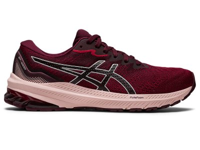 Women's Asics Gt-1000 11 Running Shoes Cranberry/Pure Silver Canada | CA6876-280