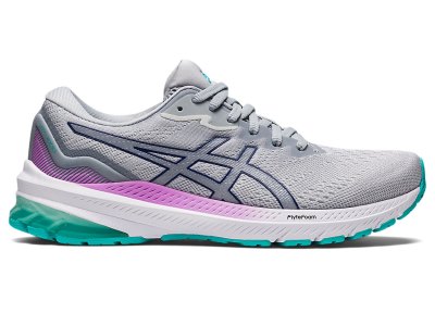 Women's Asics Gt-1000 11 Running Shoes Glacier Grey/Dive Blue Canada | CA8032-521