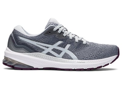 Women's Asics Gt-1000 11 Running Shoes Piedmont Grey/White Canada | CA9316-936