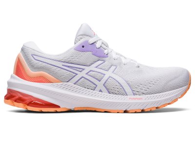 Women's Asics Gt-1000 11 Running Shoes White/Digital Violet Canada | CA5451-256