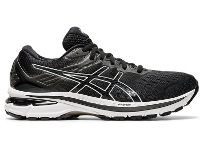 Women's Asics Gt-2000 9 Running Shoes Black/White Canada | CA3471-100