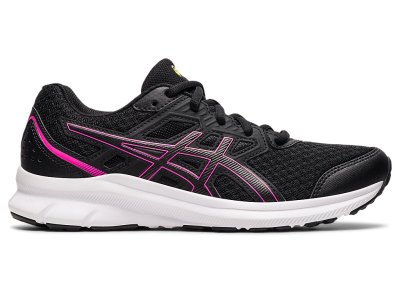 Women's Asics Jolt 3 (D) Running Shoes Black/Hot Pink Canada | CA1062-304